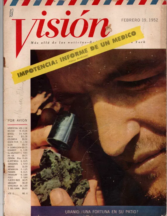 Portada de VISIÓN · 19 de febrero de 1952