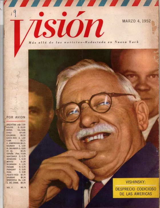 Portada de VISIÓN · 4 de marzo de 1952