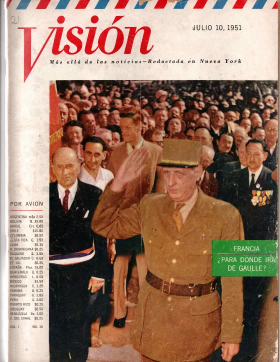 Portada de VISIÓN · 10 de julio de 1951