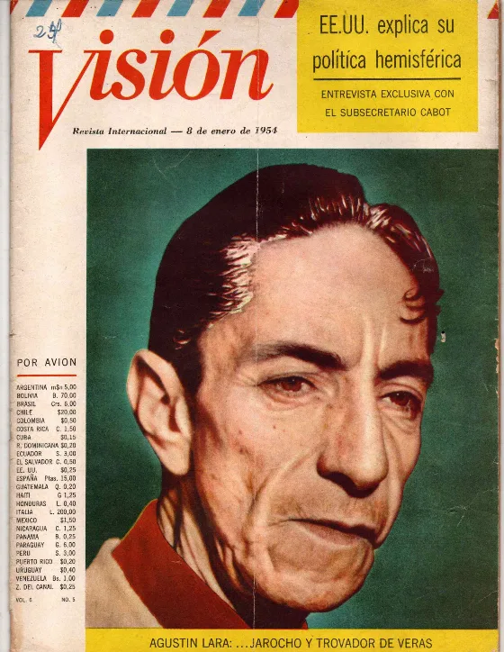 Portada de 1. VISIÓN Enero 8, 1954