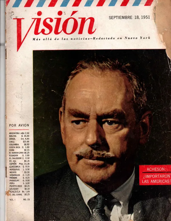Portada de VISIÓN · 18 de septiembre de 1951
