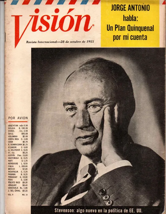 Portada de 10. VISIÓN Octubre 28, 1955