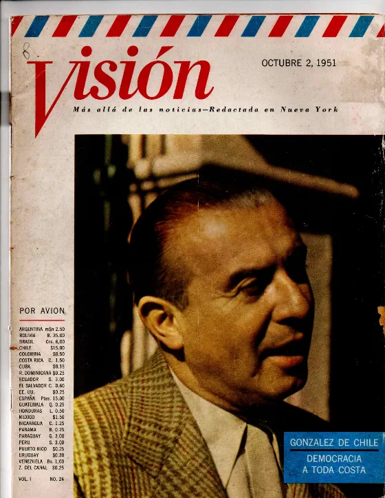 Portada de VISIÓN · 2 de octubre de 1951